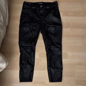 Express Black Leather Pants